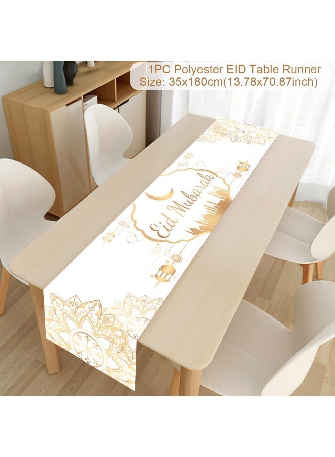 Ramadan Table Runner Islamic Tablecloth Decorations Eid Mubarak Mosque Party Supplies Decorations - view 4